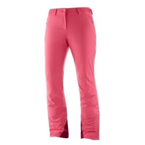 SALOMON WOMENS ICEMANIA SHELL TROUSERS (CALYPSO CORAL) snowpants skiing M